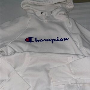 Champion White Athletic Hoodie